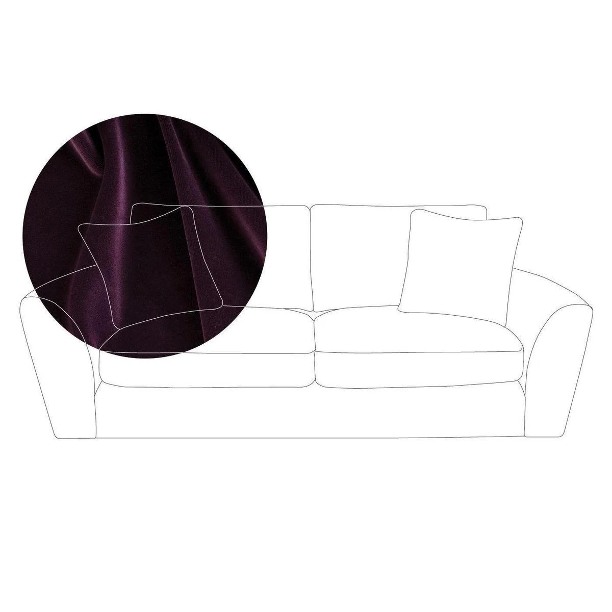 Heal's Snooze 4 Seater Sofa Velvet Mink Black Feet - Heal's UK Furniture – image 3
