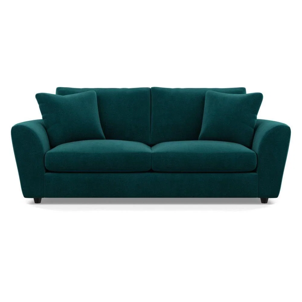 Heal's Snooze 4 Seater Sofa Velvet Mink Black Feet - Heal's UK Furniture – image 35