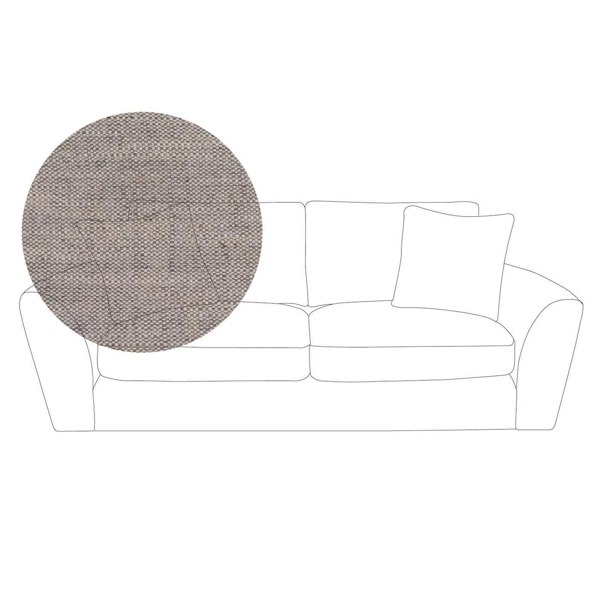 Heal's Snooze 4 Seater Sofa Velvet Mink Black Feet - Heal's UK Furniture – image 41