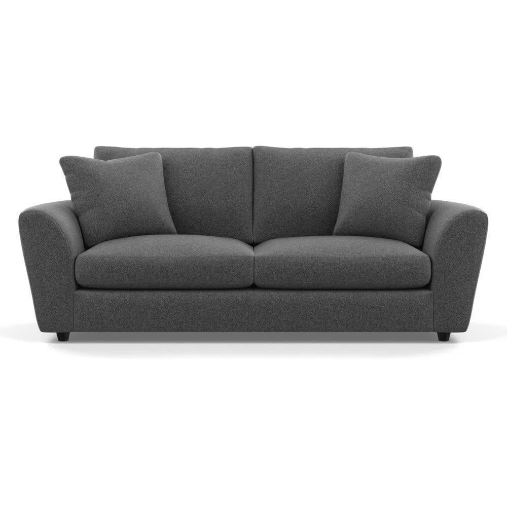 Heal's Snooze 4 Seater Sofa Velvet Mink Black Feet - Heal's UK Furniture – image 9