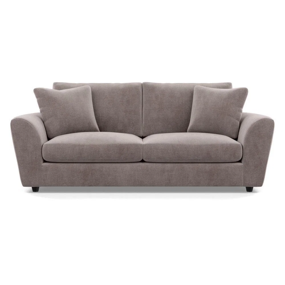 Heal's Snooze 4 Seater Sofa Velvet Mink Black Feet - Heal's UK Furniture – image 10