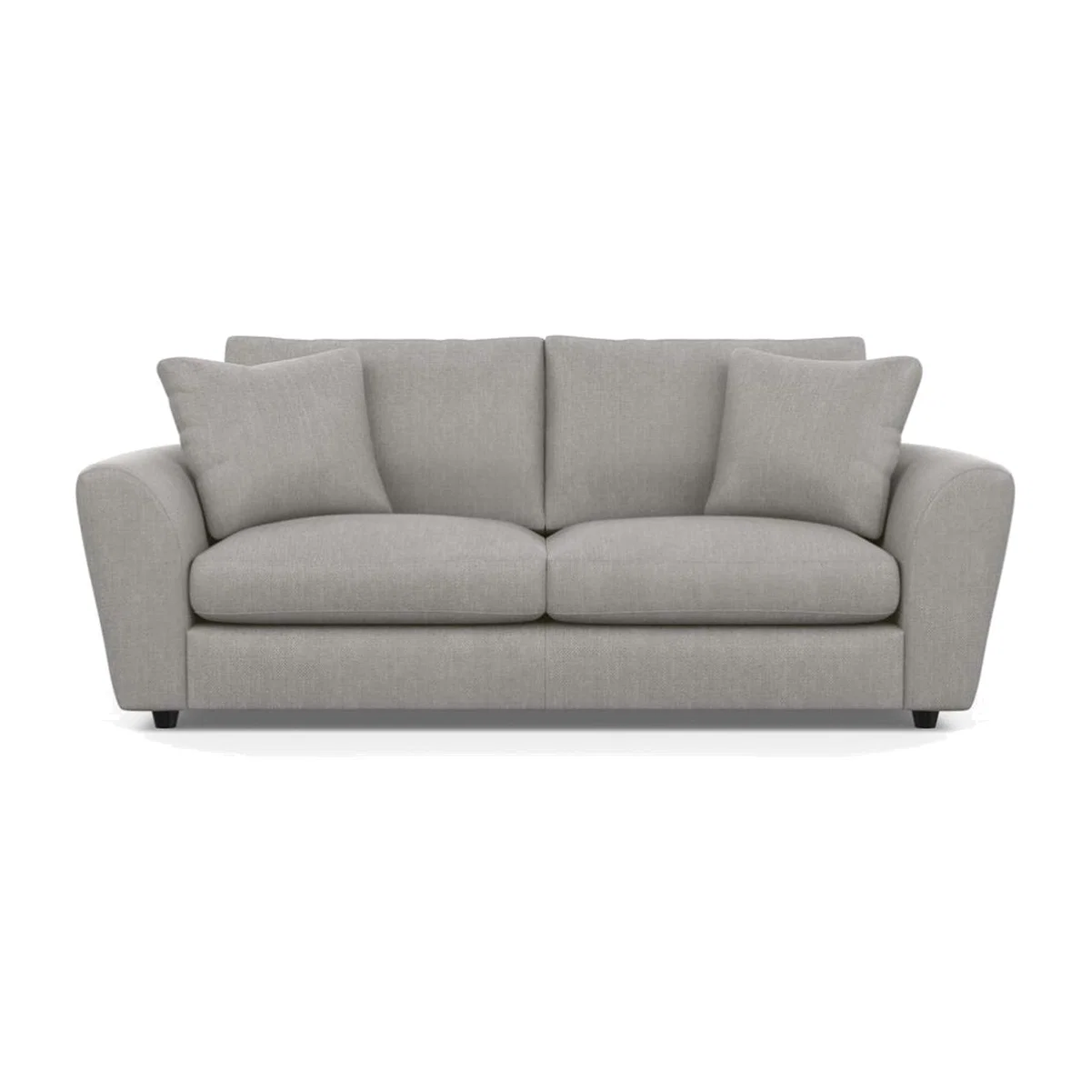 Heal's Snooze 4 Seater Sofa Velvet Mink Black Feet - Heal's UK Furniture – image 1