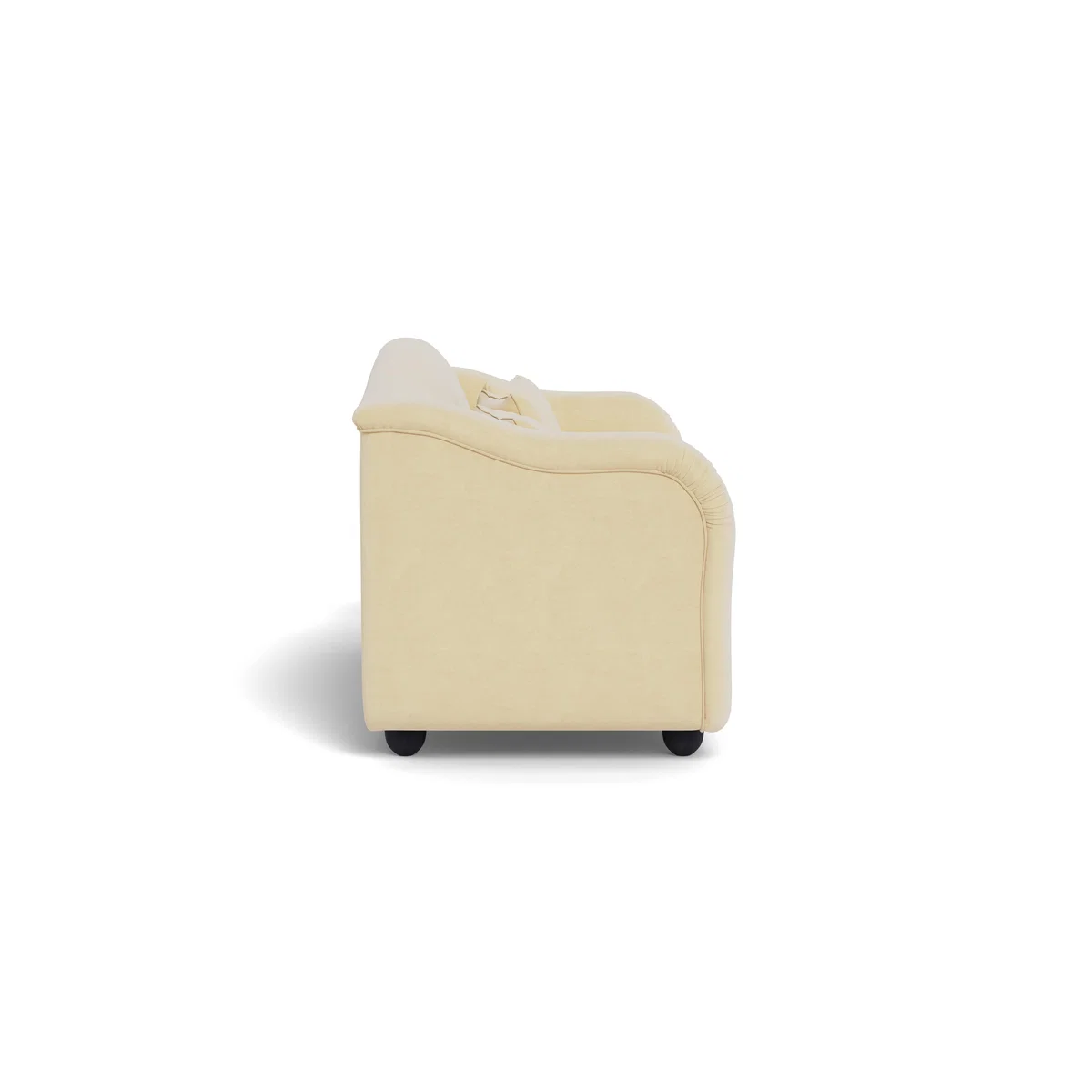 Heal's Tetbury 4 Seater Sofa Smart Luxe Velvet Biscuit Natural Beech Feet – image 4