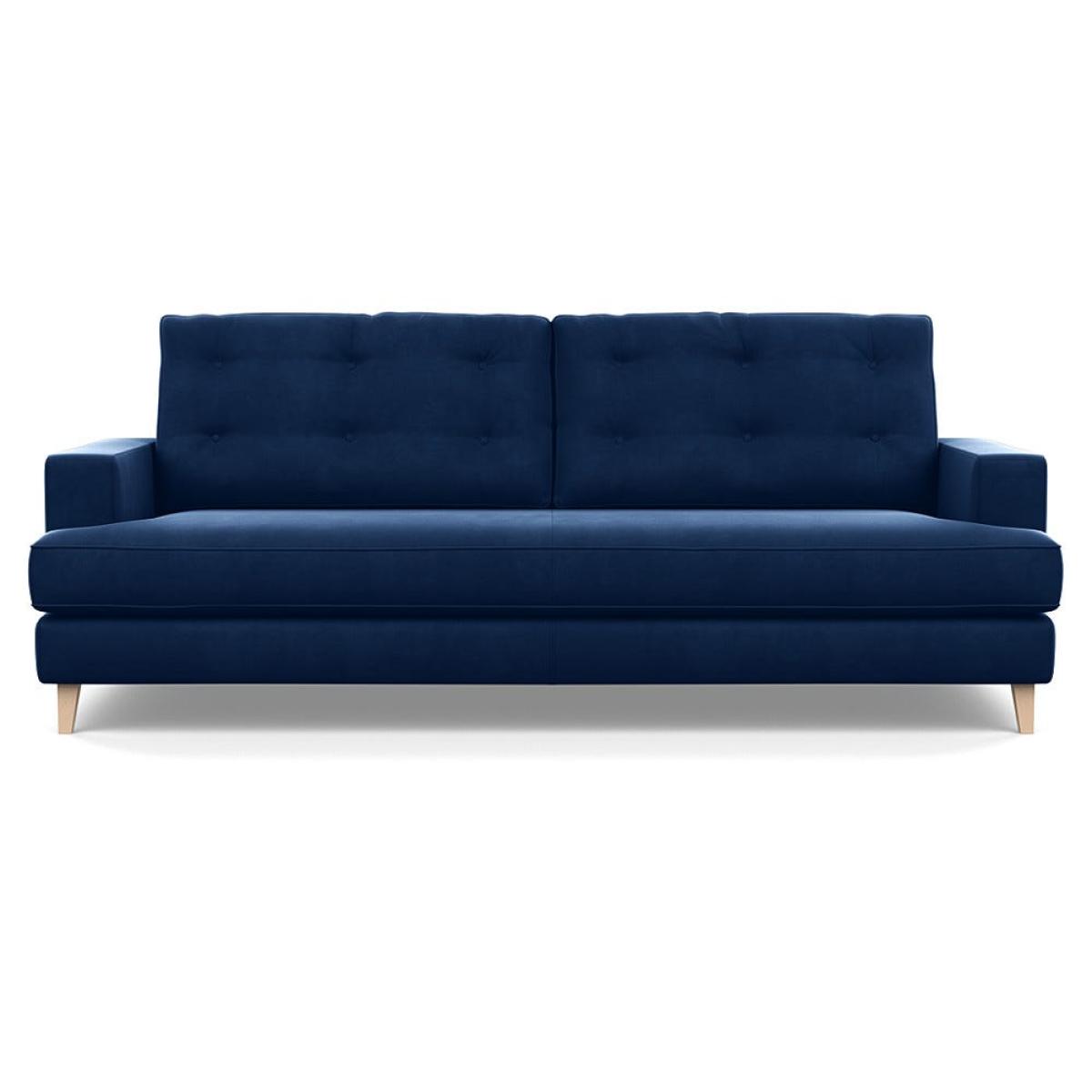 Heal's Mistral 4 Seater Sofa Velvet Midnight Natural Feet – image 2