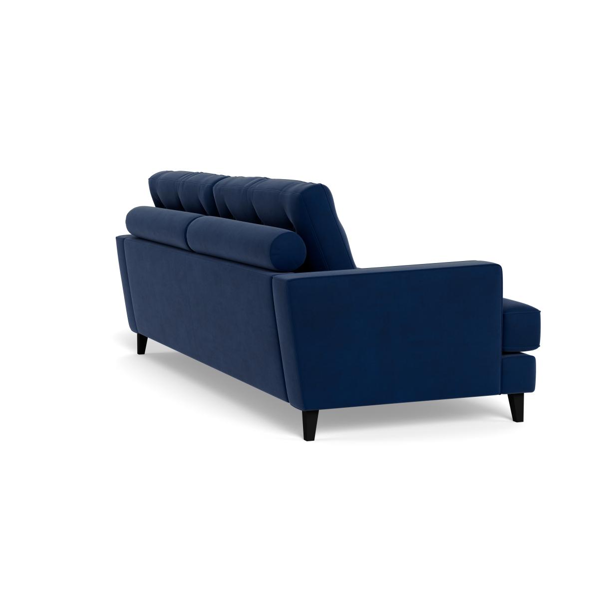 Heal's Mistral 4 Seater Sofa Velvet Midnight Natural Feet – image 5