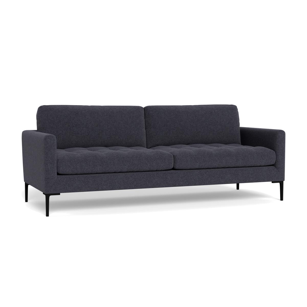 Heal's Eton 4 Seater Sofa Texture Soot Black Feet - Heal's UK Furniture – image 1