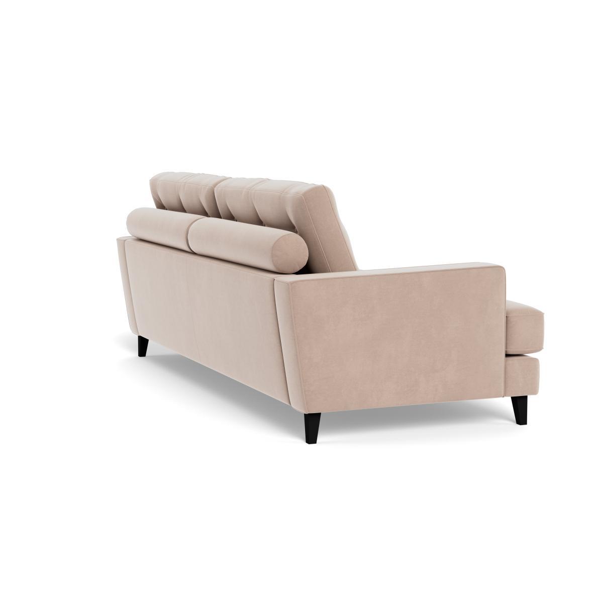 Heal's Mistral 4 Seater Sofa Smart Velvet Pebble Natural Feet - Heal's UK Furniture – image 4