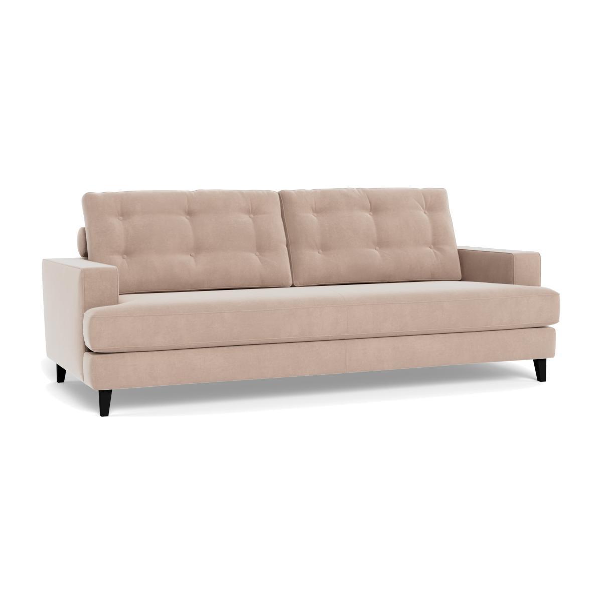Heal's Mistral 4 Seater Sofa Smart Velvet Pebble Natural Feet - Heal's UK Furniture – image 1