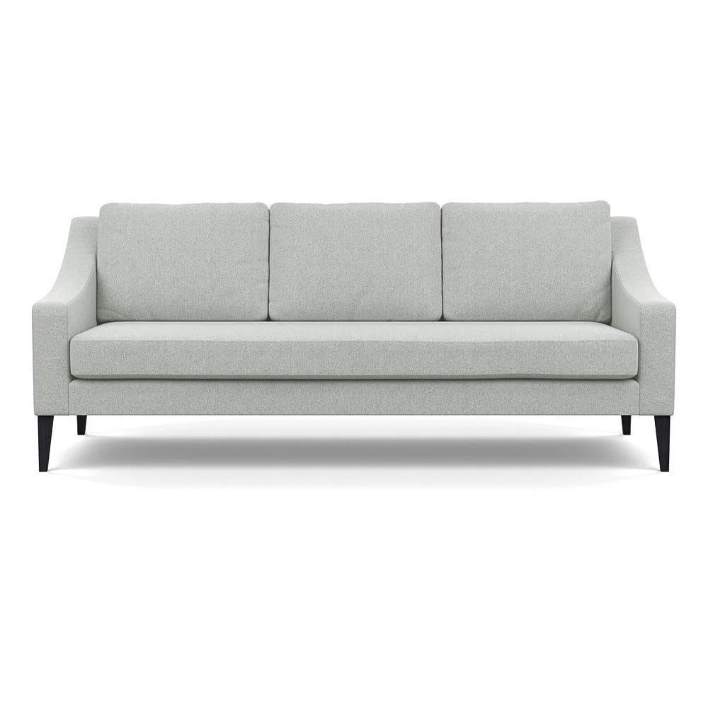 Heal's Richmond 4 Seater Sofa Melton Wool Limestone Black Feet – image 2