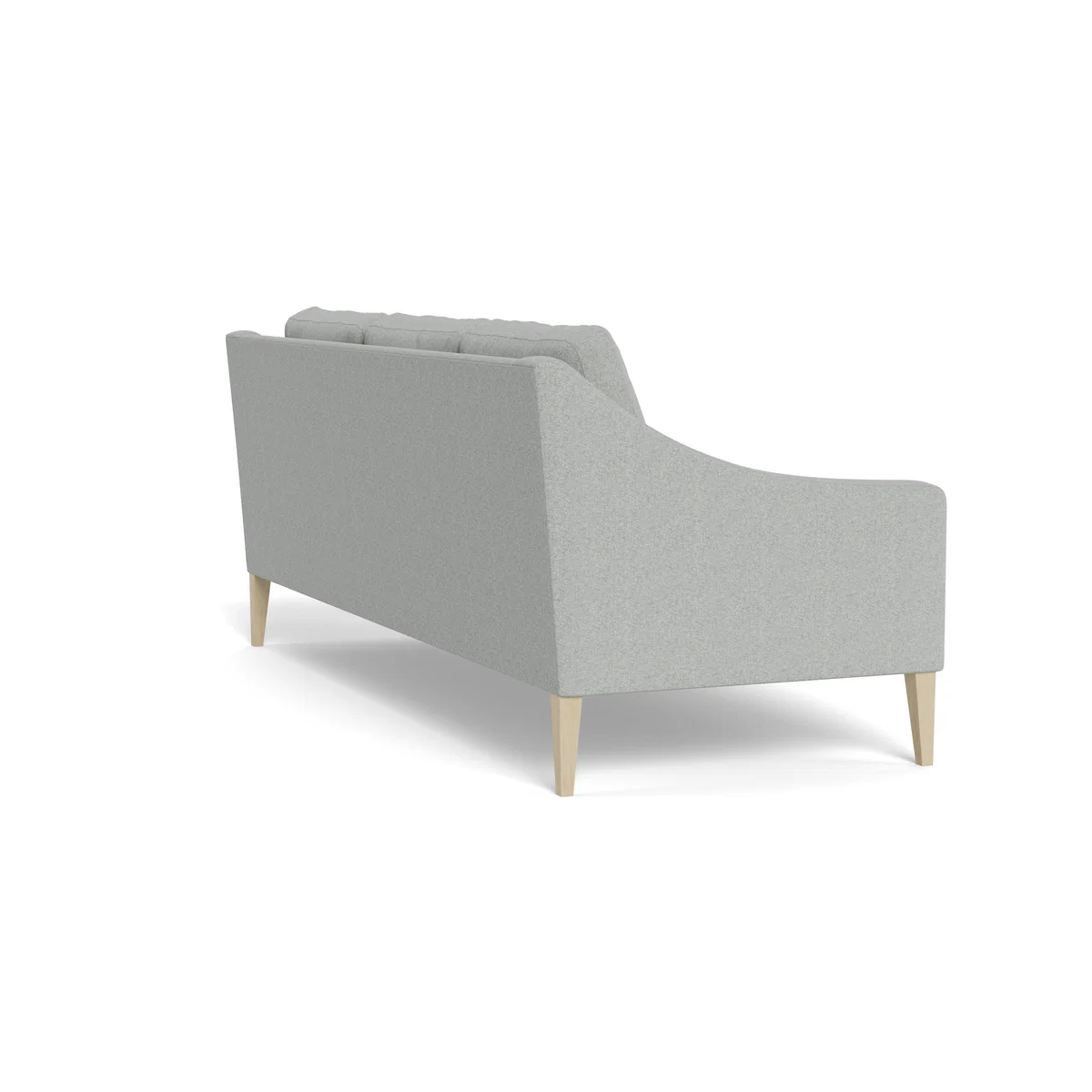Heal's Richmond 4 Seater Sofa Melton Wool Limestone Black Feet – image 5