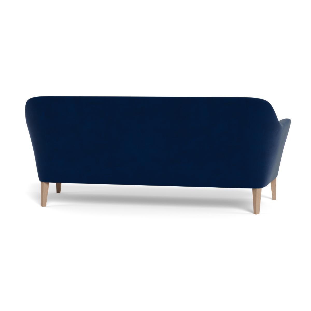 Heal's Wallis 4 Seater Sofa Velvet Midnight Walnut Feet - Heal's UK Furniture – image 5