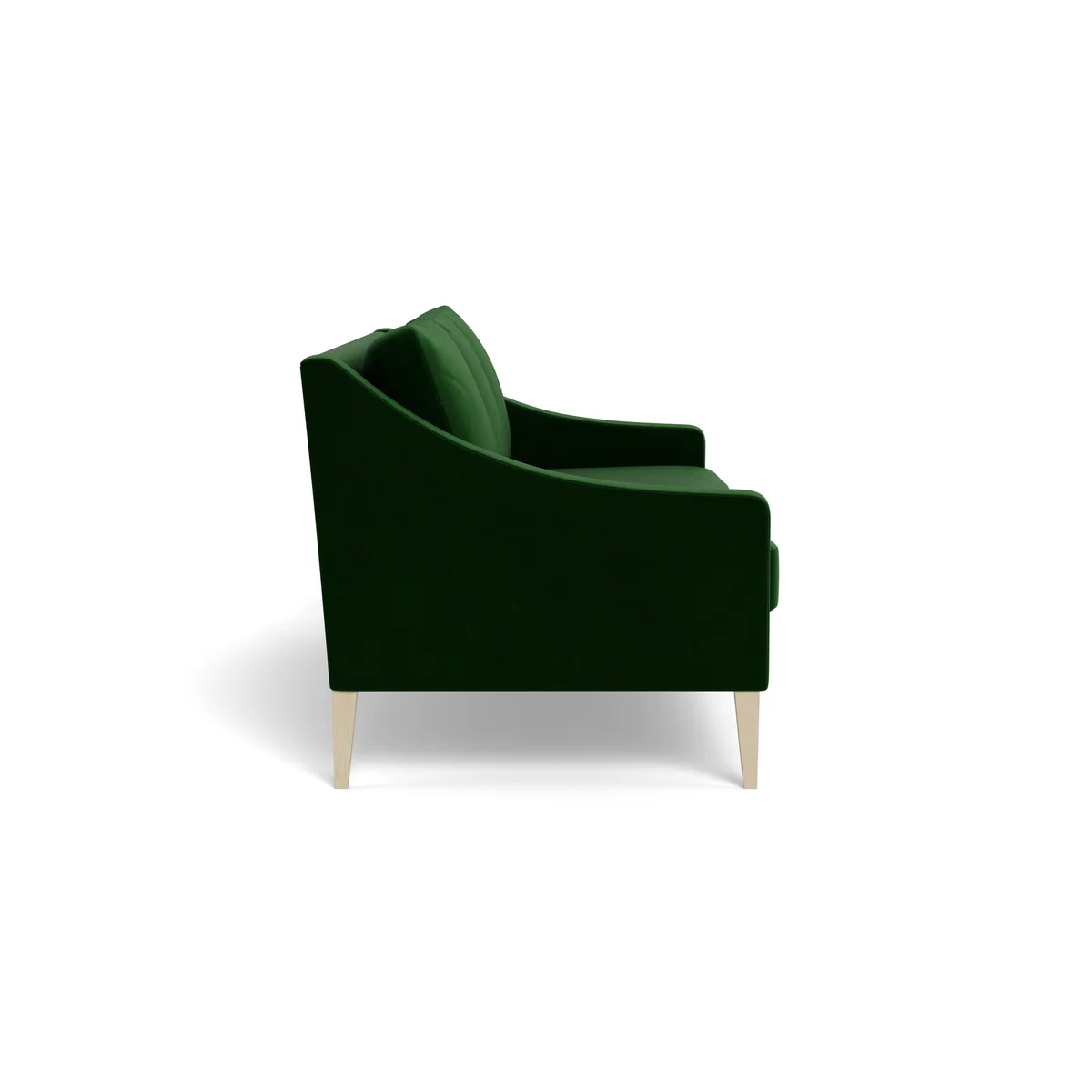 Heal's Richmond 4 Seater Sofa Smart Velvet Forest Black Feet – image 4