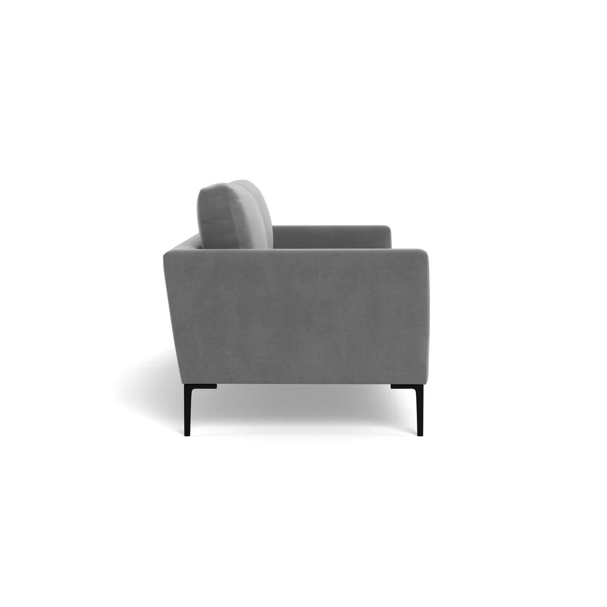Heal's Eton 4 Seater Sofa Smart Velvet Mercury Black Feet - Heal's UK Furniture – image 3