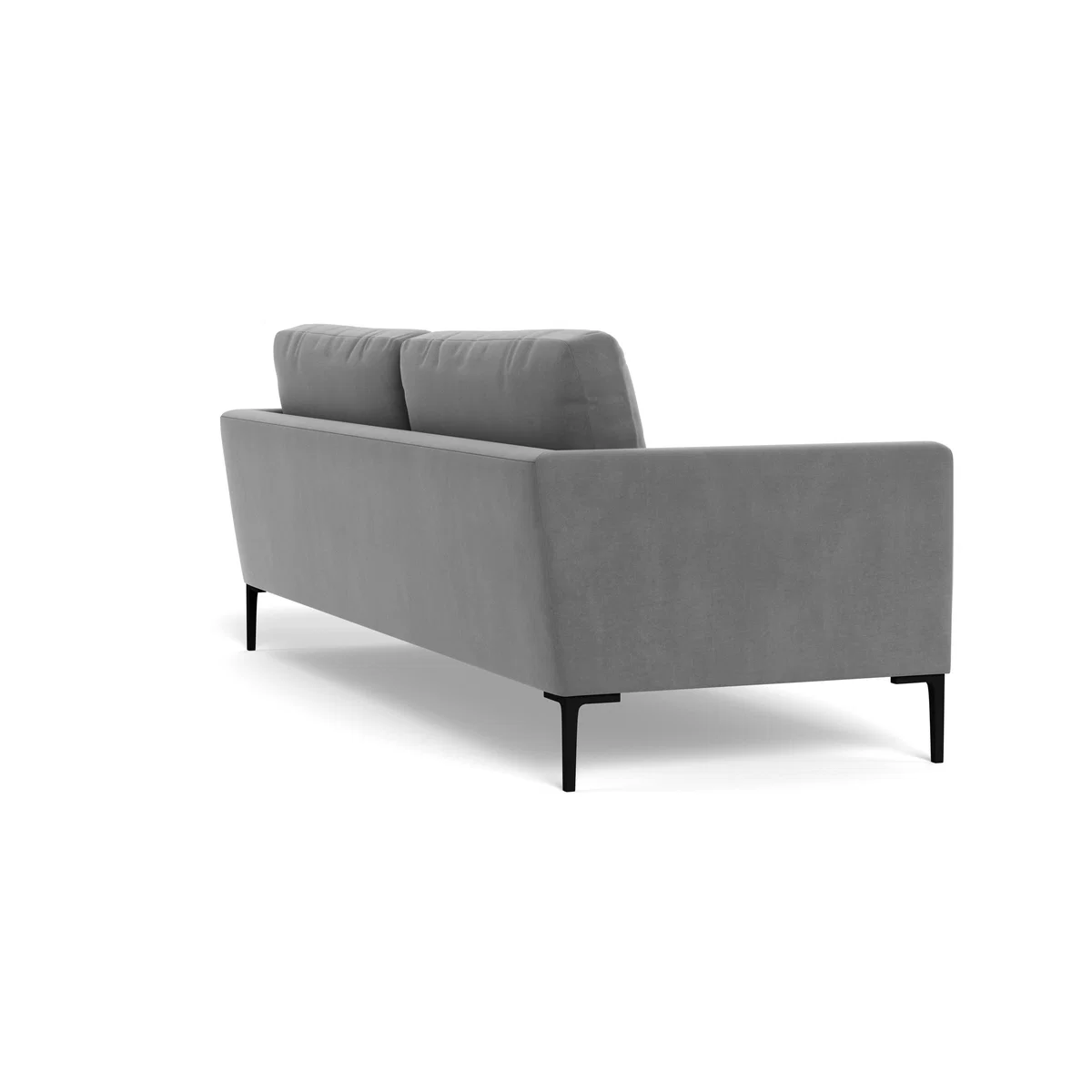 Heal's Eton 4 Seater Sofa Smart Velvet Mercury Black Feet - Heal's UK Furniture – image 4