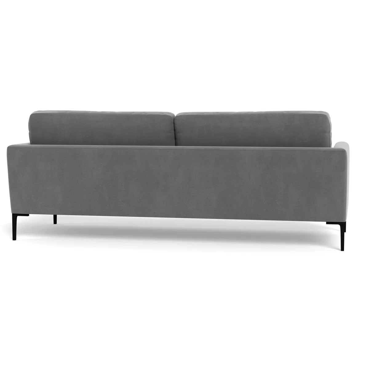 Heal's Eton 4 Seater Sofa Smart Velvet Mercury Black Feet - Heal's UK Furniture – image 5