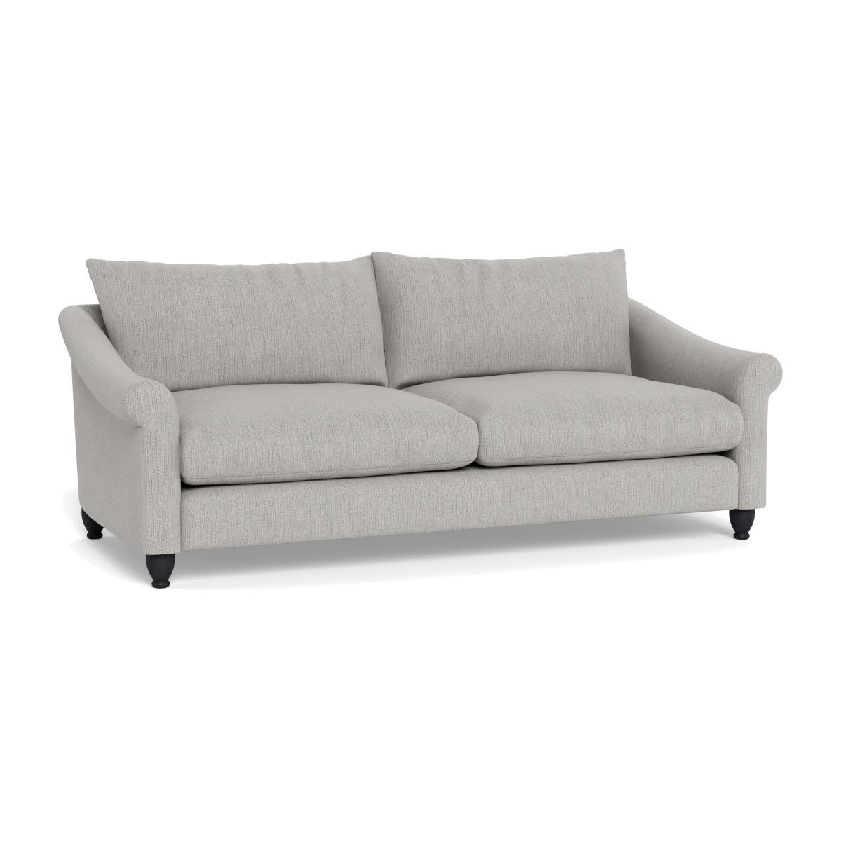 Heal's Devon 4 Seater Smart Linen Mix Silver Natural Ash Feet - Heal's UK Furniture – image 1