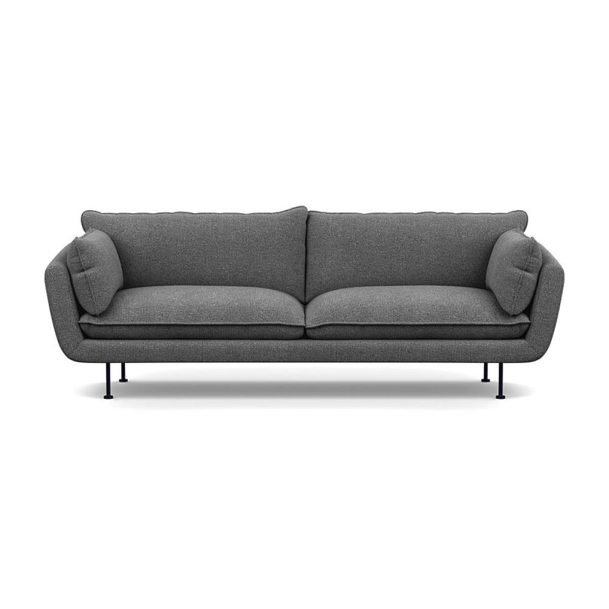 Heal's Allora 4 Seater Sofa Tejo Recycled Noir Black Feet – image 2