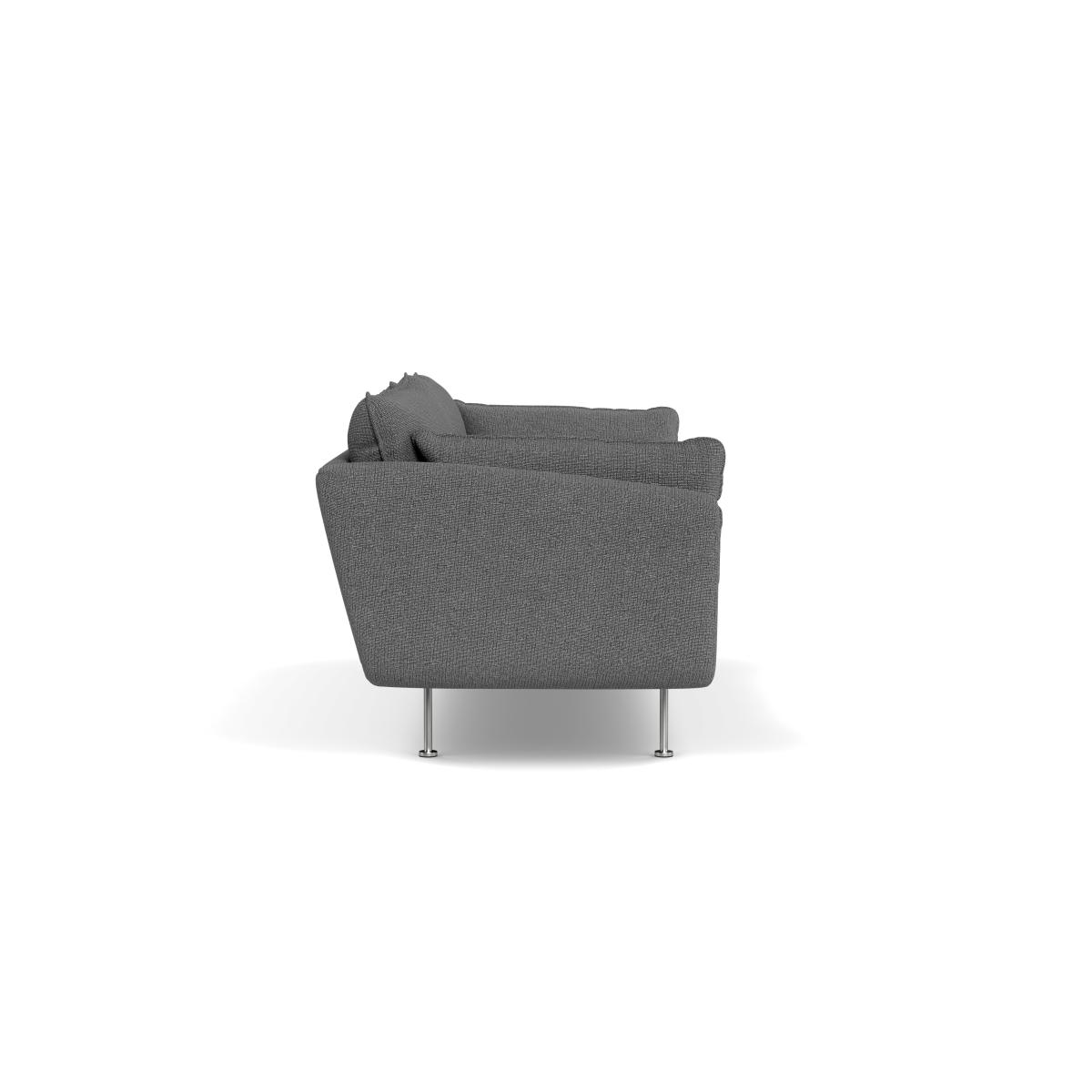 Heal's Allora 4 Seater Sofa Tejo Recycled Noir Black Feet – image 4