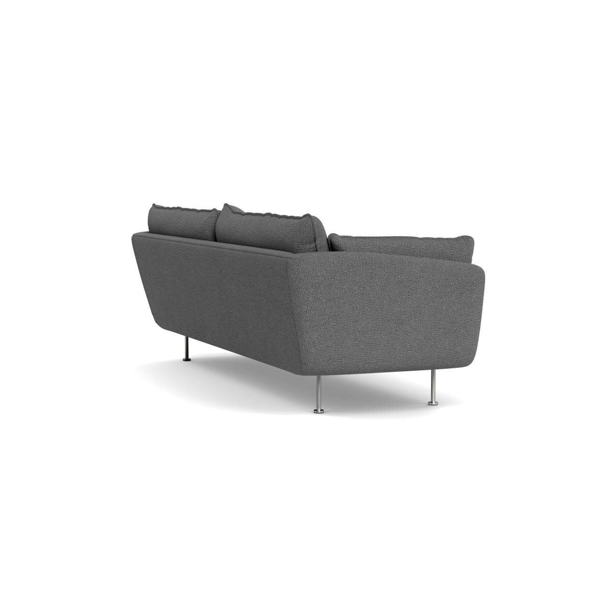 Heal's Allora 4 Seater Sofa Tejo Recycled Noir Black Feet – image 5