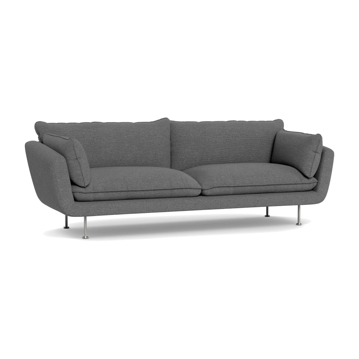 Heal's Allora 4 Seater Sofa Tejo Recycled Noir Black Feet – image 1