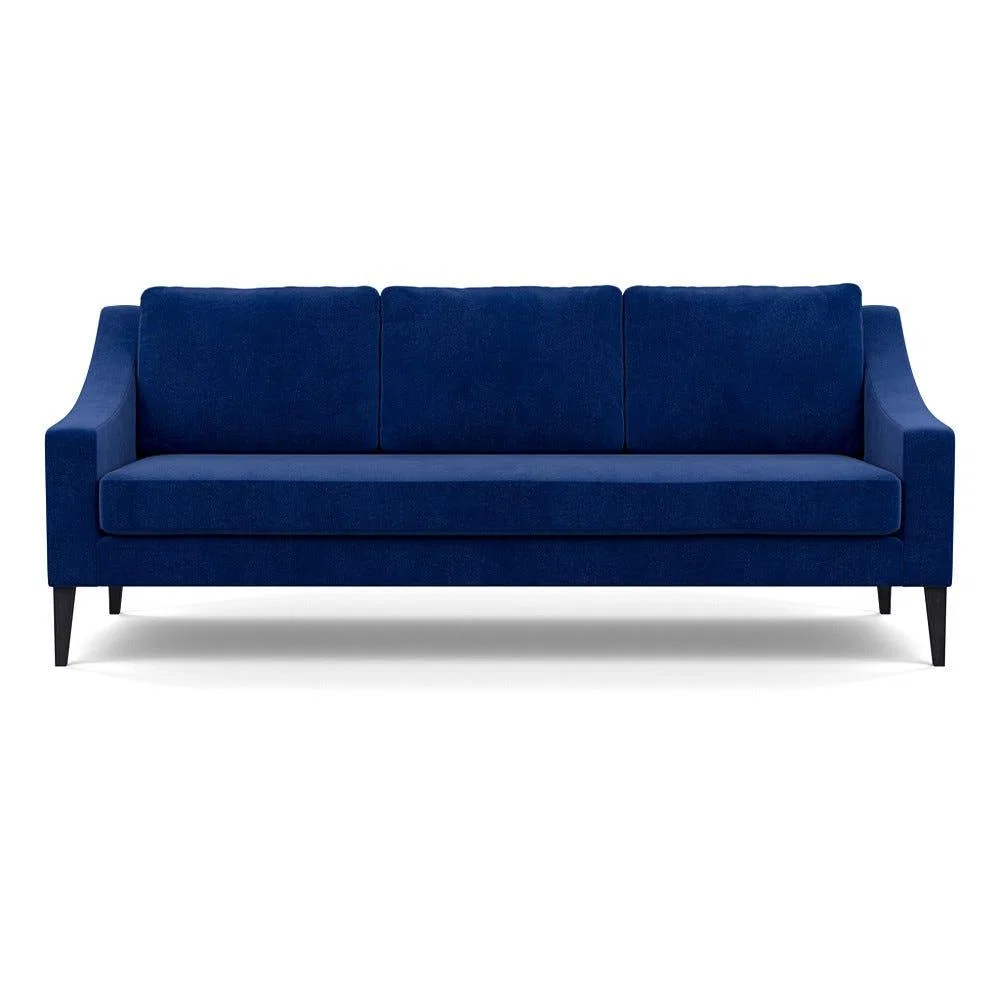 Heal's Richmond 4 Seater Sofa Smart Luxe Velvet Azure Black Feet – image 2