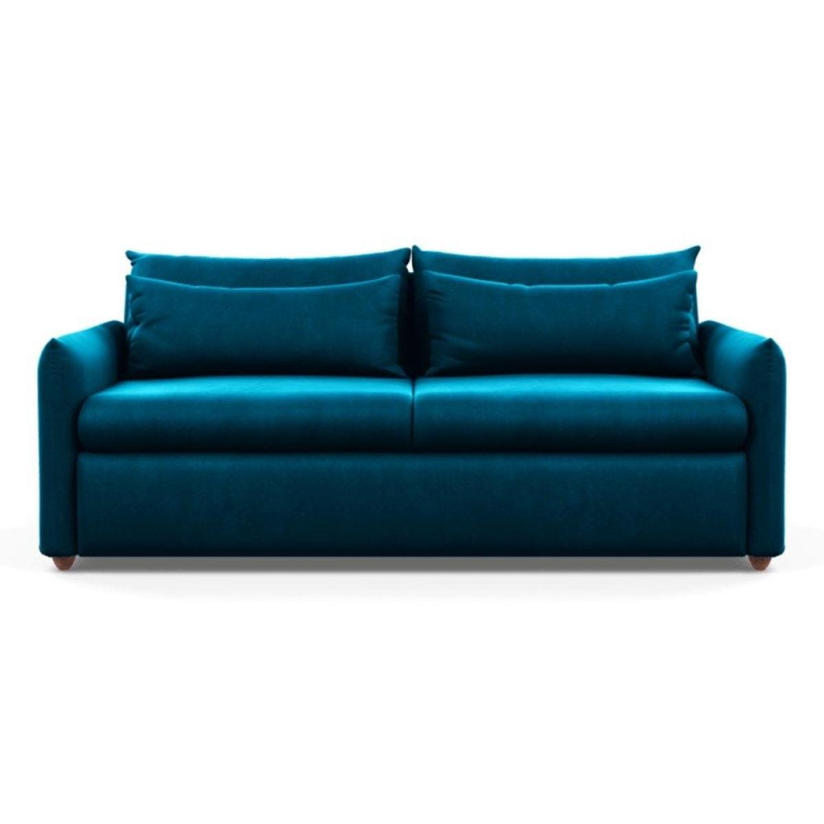 Heal's Pillow 4 Seater Sofa Melton Wool Shale Black - Heal's UK Furniture – image 2