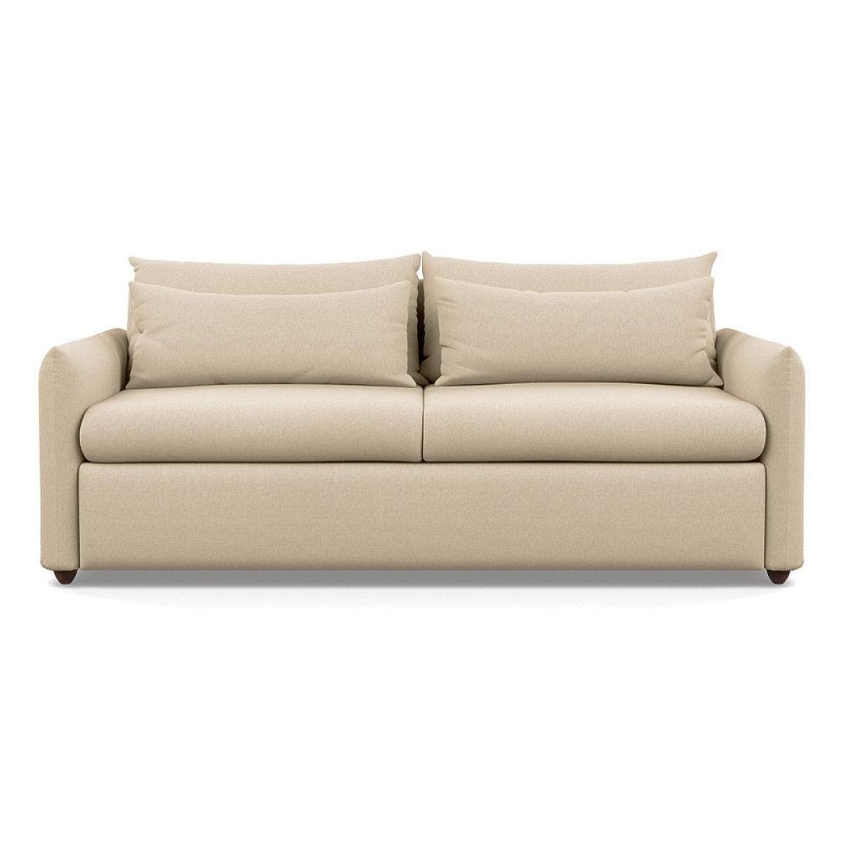 Heal's Pillow 4 Seater Sofa Melton Wool Shale Black - Heal's UK Furniture – image 11