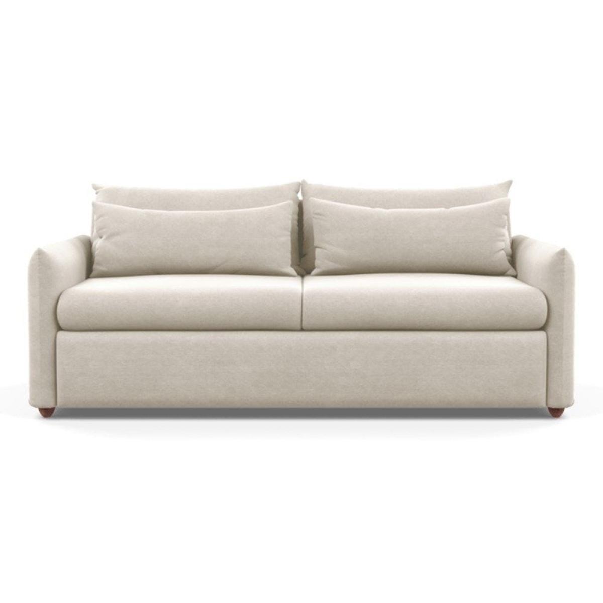 Heal's Pillow 4 Seater Sofa Melton Wool Shale Black - Heal's UK Furniture – image 12