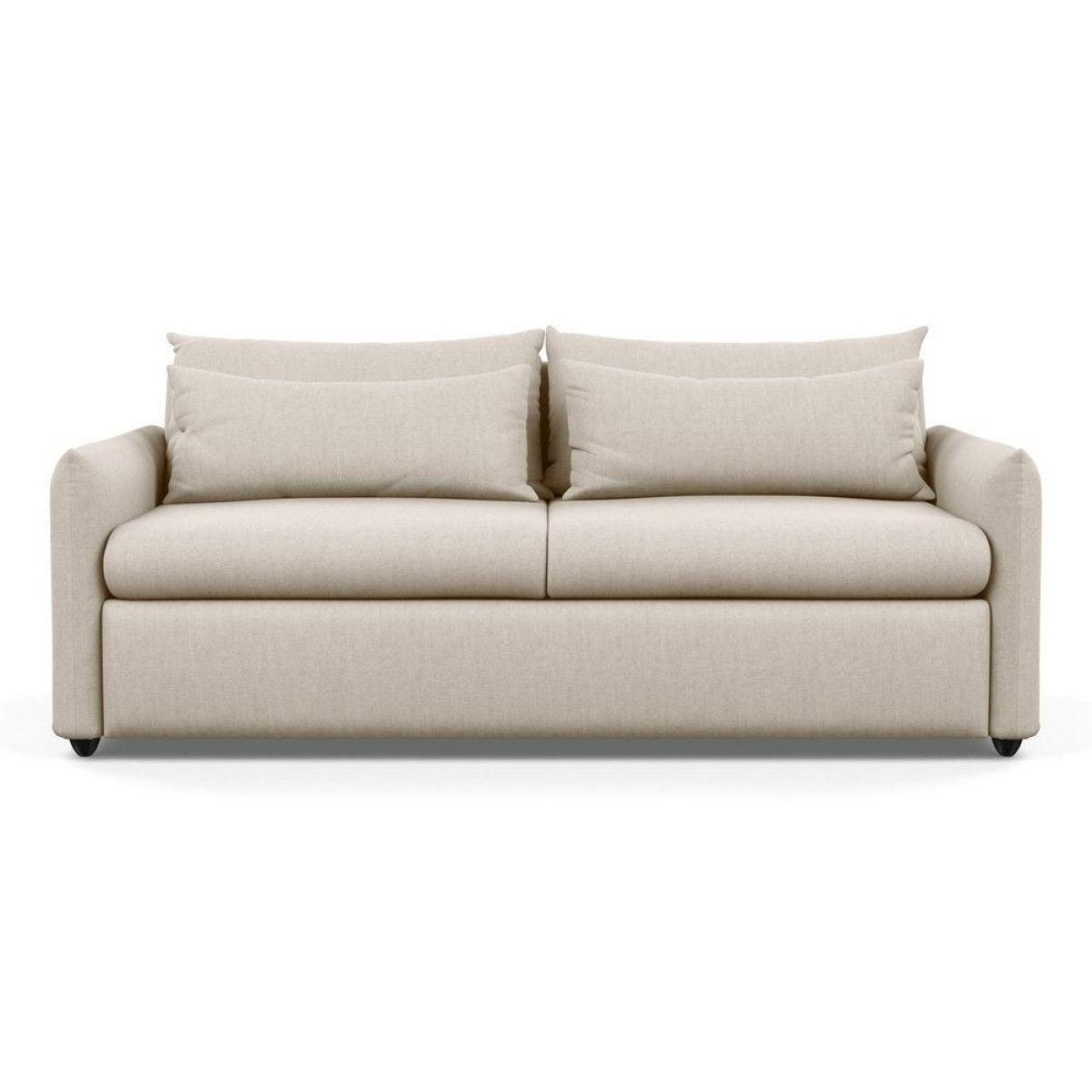 Heal's Pillow 4 Seater Sofa Melton Wool Shale Black - Heal's UK Furniture – image 13