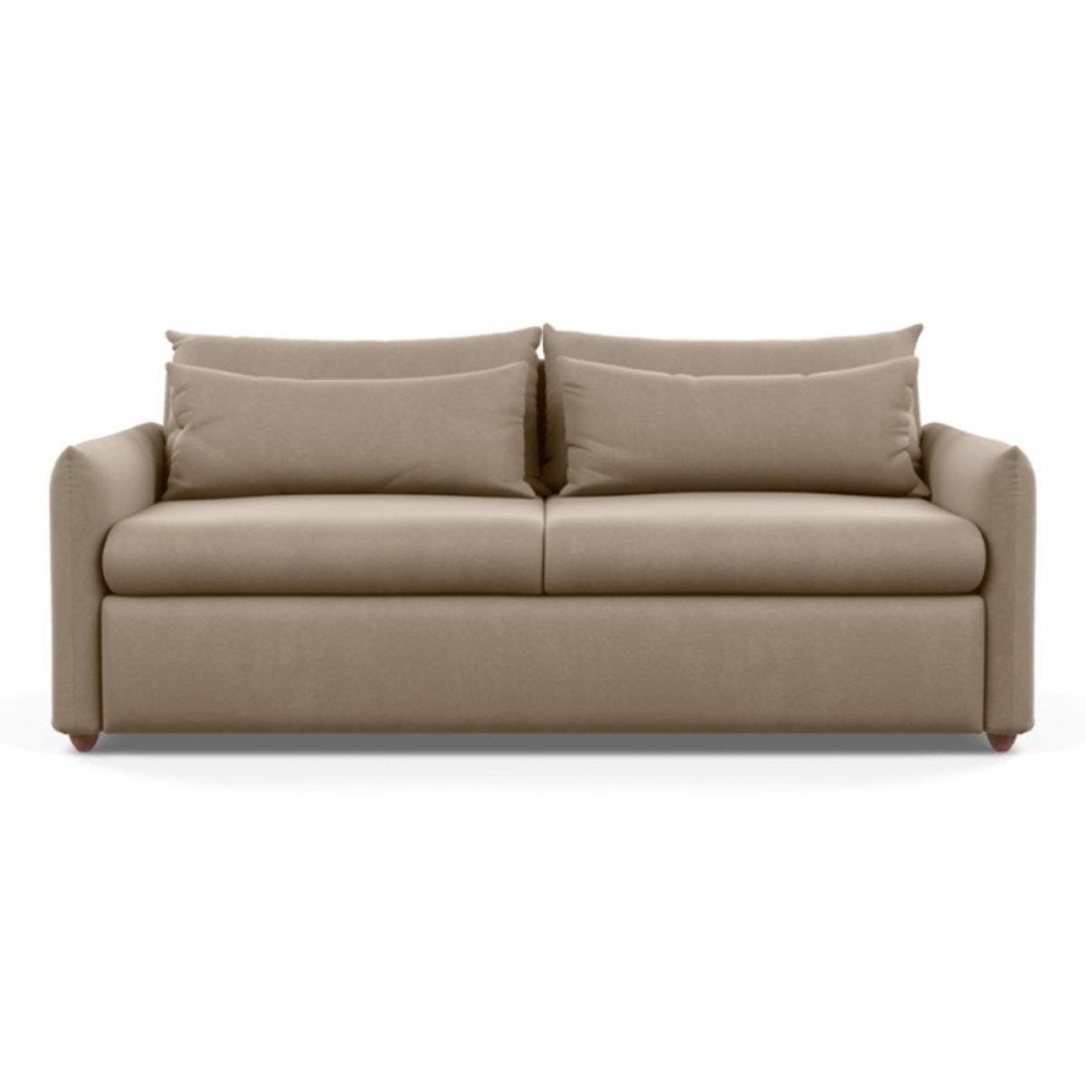 Heal's Pillow 4 Seater Sofa Melton Wool Shale Black - Heal's UK Furniture – image 14