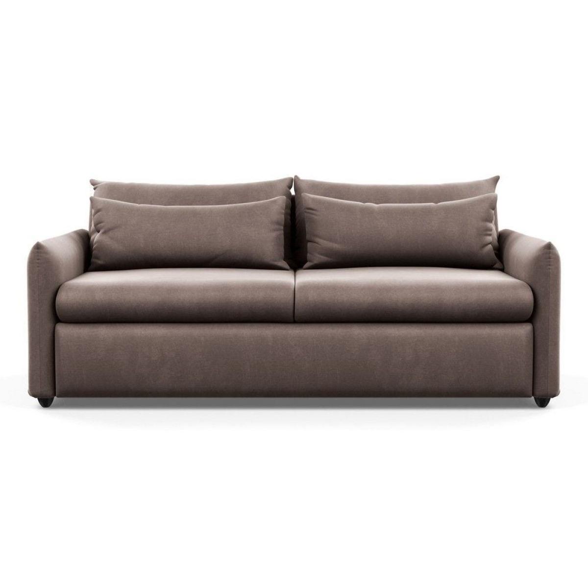 Heal's Pillow 4 Seater Sofa Melton Wool Shale Black - Heal's UK Furniture – image 17