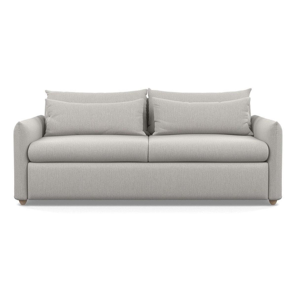 Heal's Pillow 4 Seater Sofa Melton Wool Shale Black - Heal's UK Furniture – image 20