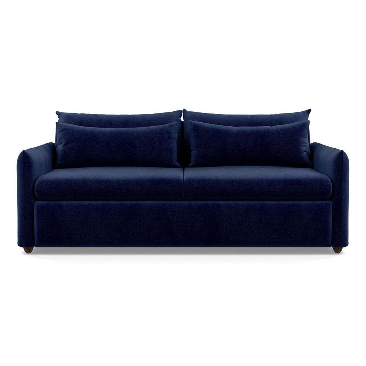 Heal's Pillow 4 Seater Sofa Melton Wool Shale Black - Heal's UK Furniture – image 21
