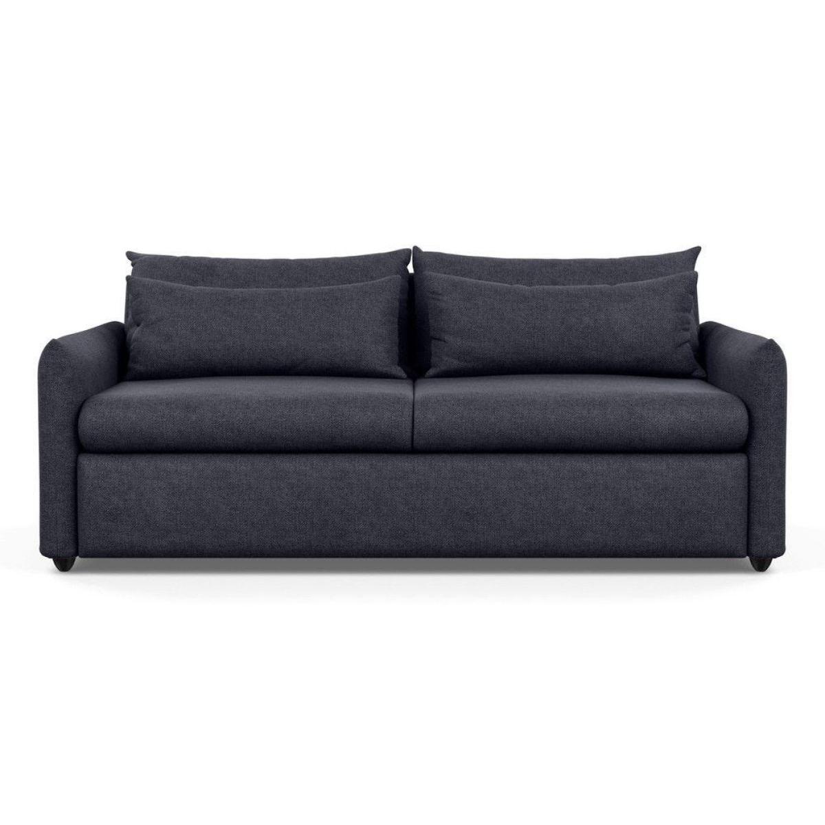 Heal's Pillow 4 Seater Sofa Melton Wool Shale Black - Heal's UK Furniture – image 24