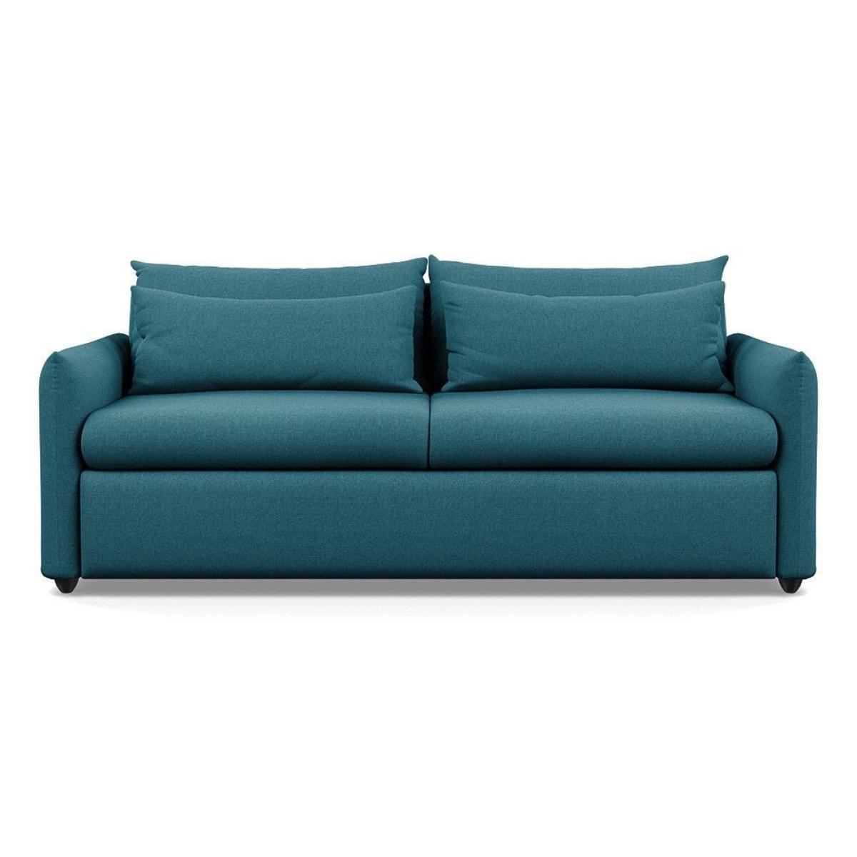 Heal's Pillow 4 Seater Sofa Melton Wool Shale Black - Heal's UK Furniture – image 29