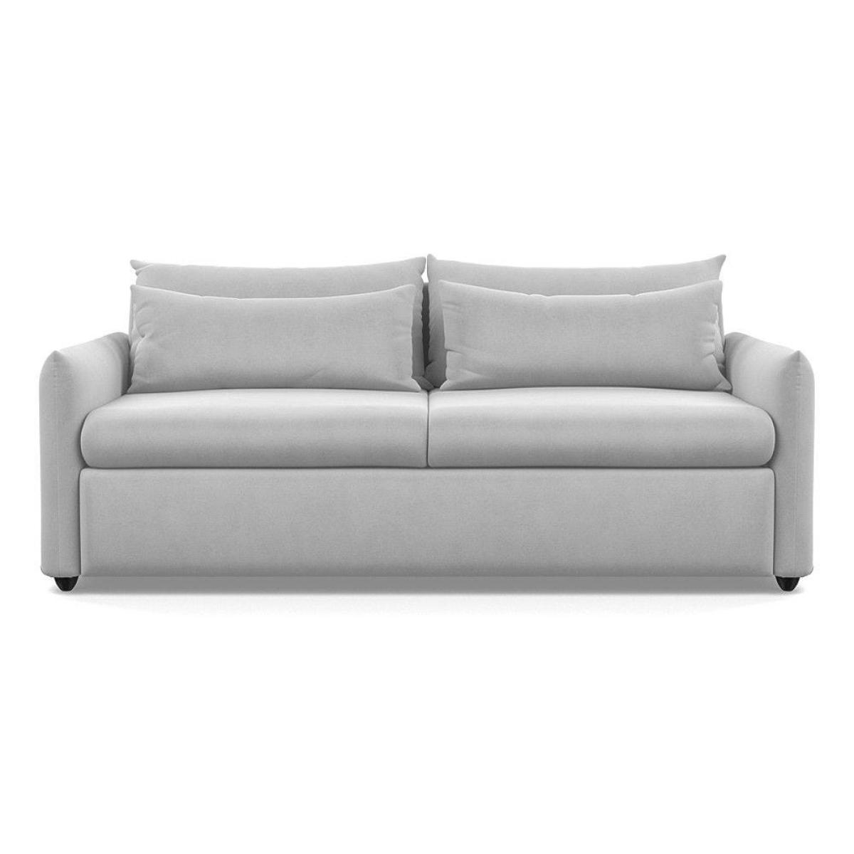 Heal's Pillow 4 Seater Sofa Melton Wool Shale Black - Heal's UK Furniture – image 35
