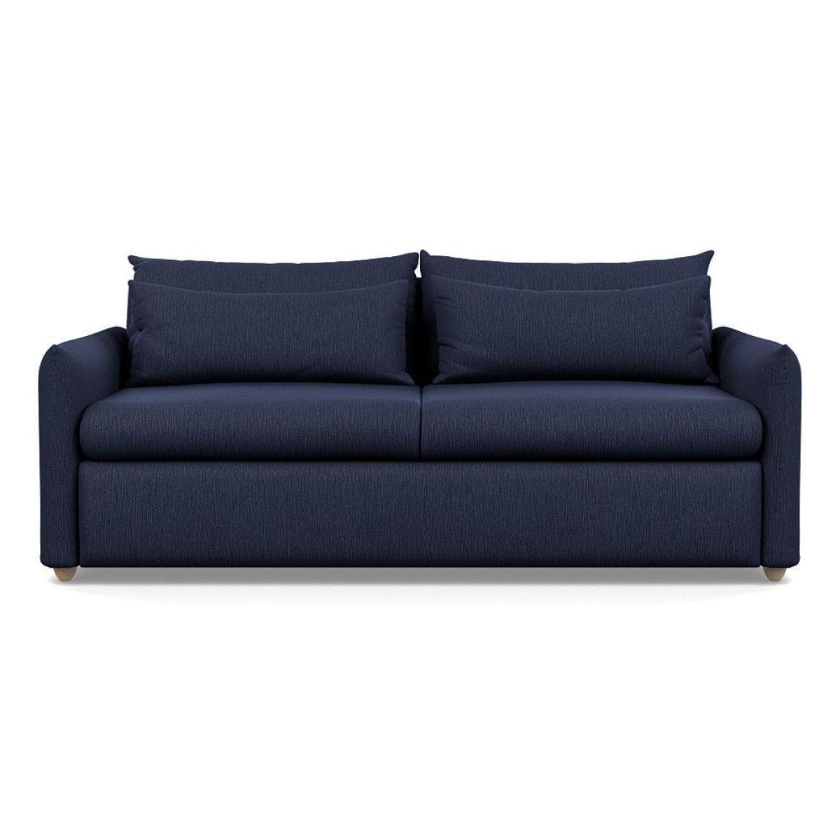 Heal's Pillow 4 Seater Sofa Melton Wool Shale Black - Heal's UK Furniture – image 37