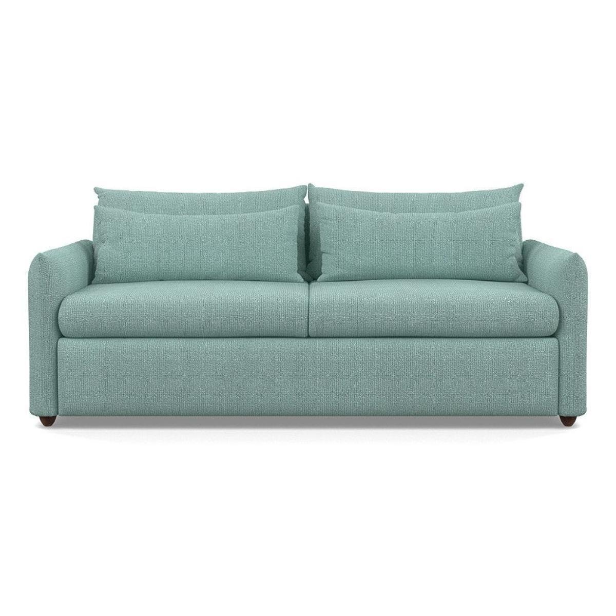 Heal's Pillow 4 Seater Sofa Melton Wool Shale Black - Heal's UK Furniture – image 39