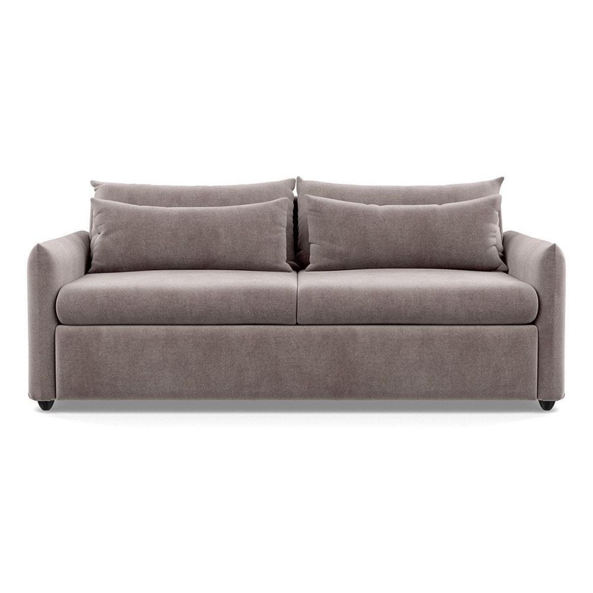 Heal's Pillow 4 Seater Sofa Melton Wool Shale Black - Heal's UK Furniture – image 40