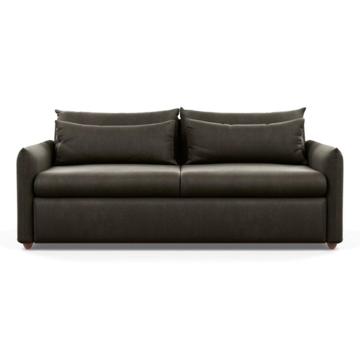 Heal's Pillow 4 Seater Sofa Melton Wool Shale Black - Heal's UK Furniture – image 49