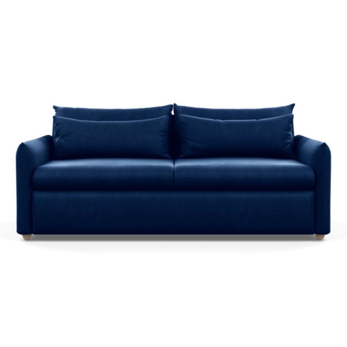 Heal's Pillow 4 Seater Sofa Melton Wool Shale Black - Heal's UK Furniture – image 53