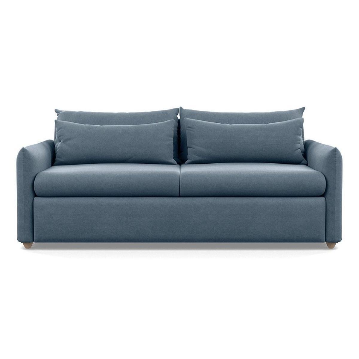 Heal's Pillow 4 Seater Sofa Melton Wool Shale Black - Heal's UK Furniture – image 57