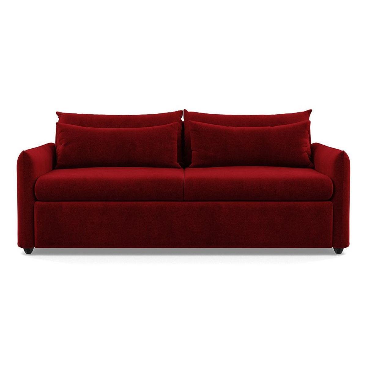 Heal's Pillow 4 Seater Sofa Melton Wool Shale Black - Heal's UK Furniture – image 8
