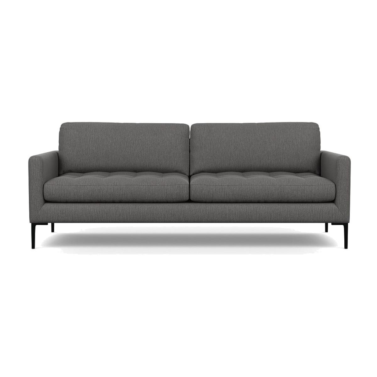 Heal's Mistral 4 Seater Sofa Textured Boucle Indigo Black Feet