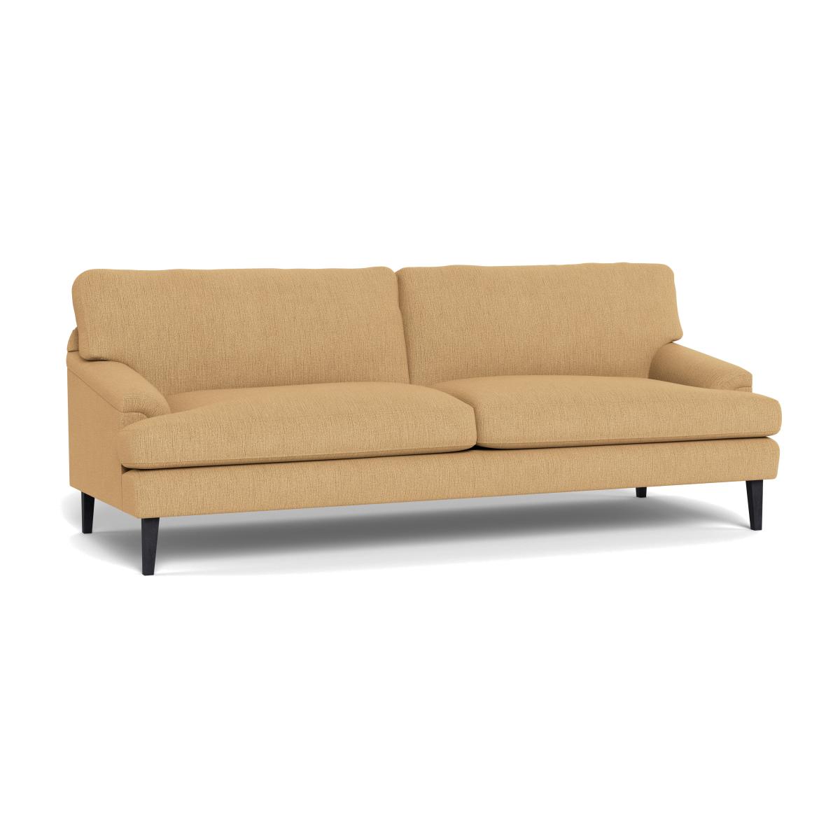 Heal's Stanton 4 Seater Sofa Smart Linen Mix Sand Black Feet – image 1
