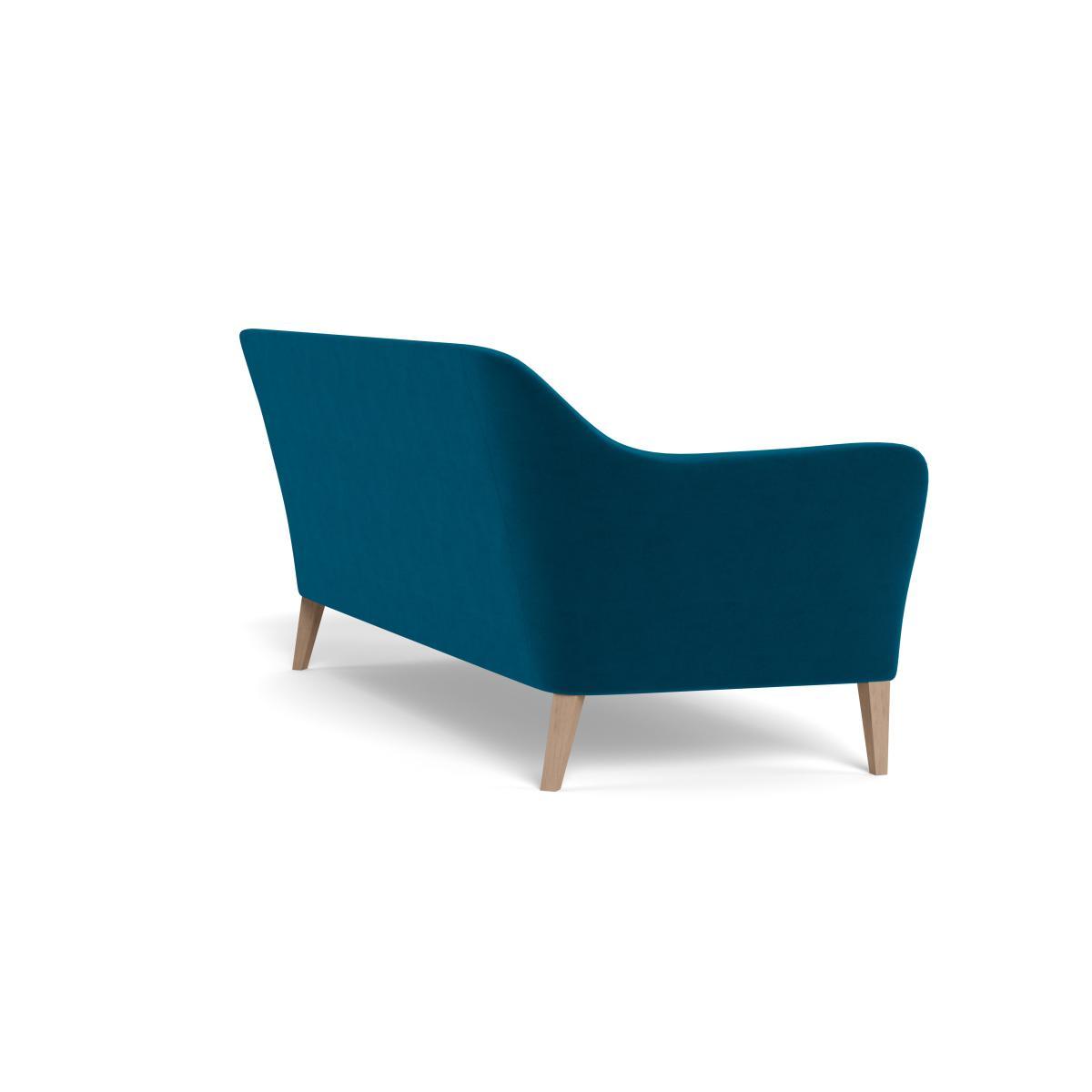 Heal's Wallis 4 Seater Sofa Velvet Teal Natural Feet - Heal's UK Furniture – image 4
