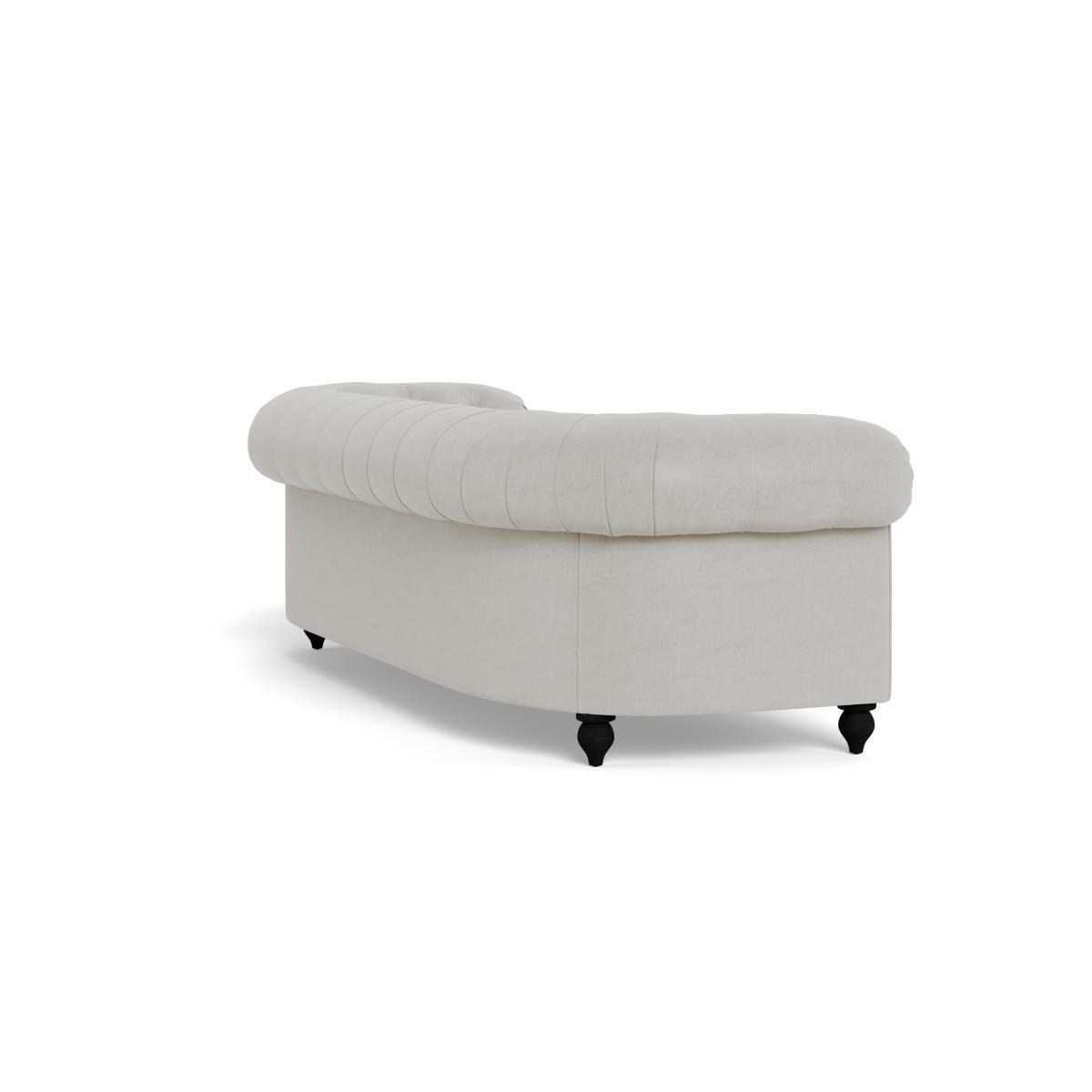 Heal's Fitzrovia 4 Seater Sofa Capelo LinenCotton Sea Salt Chestnut Stain Feet - Heal's UK Furniture – image 4