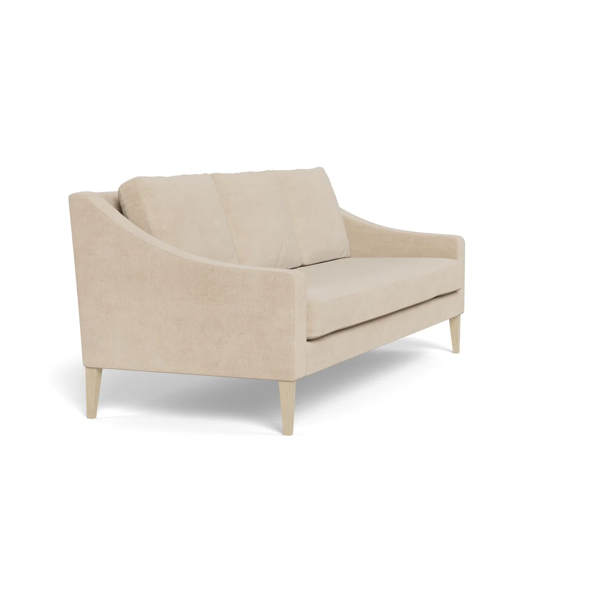 Heal's Richmond 4 Seater Sofa Brushed Cotton Oat Black Feet – image 3