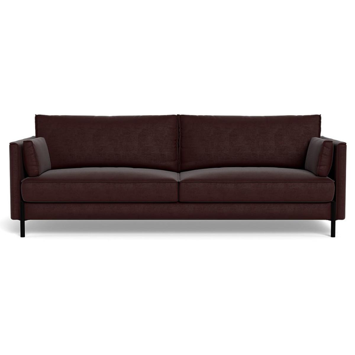 Heal's Tortona 4 Seater Sofa Smart Luxe Velvet Acorn Black Feet – image 2