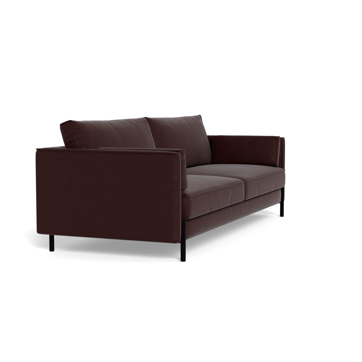 Heal's Tortona 4 Seater Sofa Smart Luxe Velvet Acorn Black Feet – image 3
